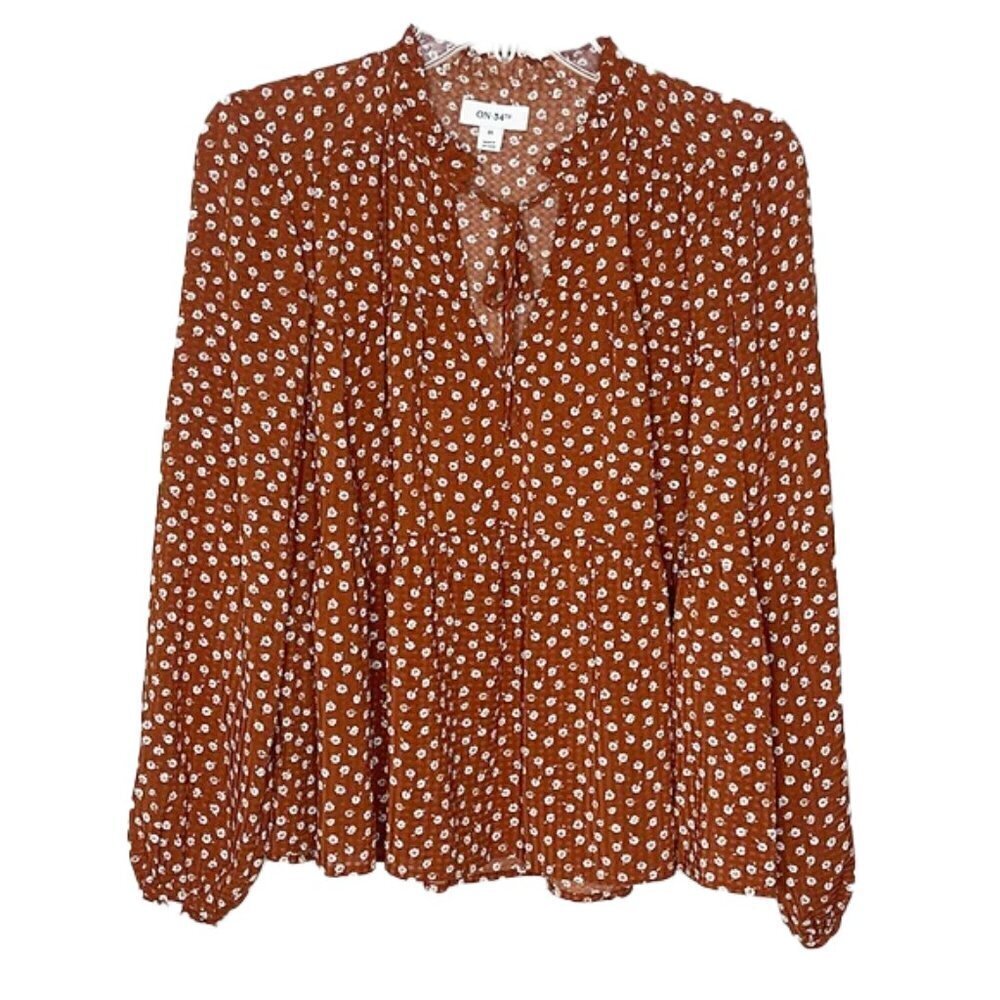 ❤️ 🆕 ON 34TH Floral Blouse Size XS